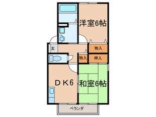 エクセレント松下Ａ棟の物件間取画像